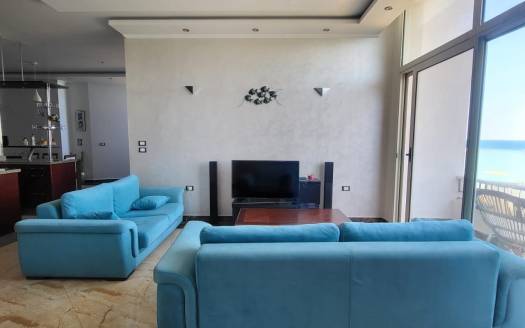 Spacious Apartment with Sea View in El Bahr Road